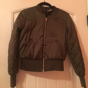 Army Green Bomber Jacket